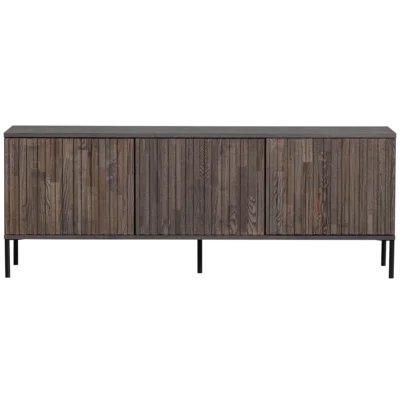 Meuble TV Gravure 150 cm Frêne Espresso