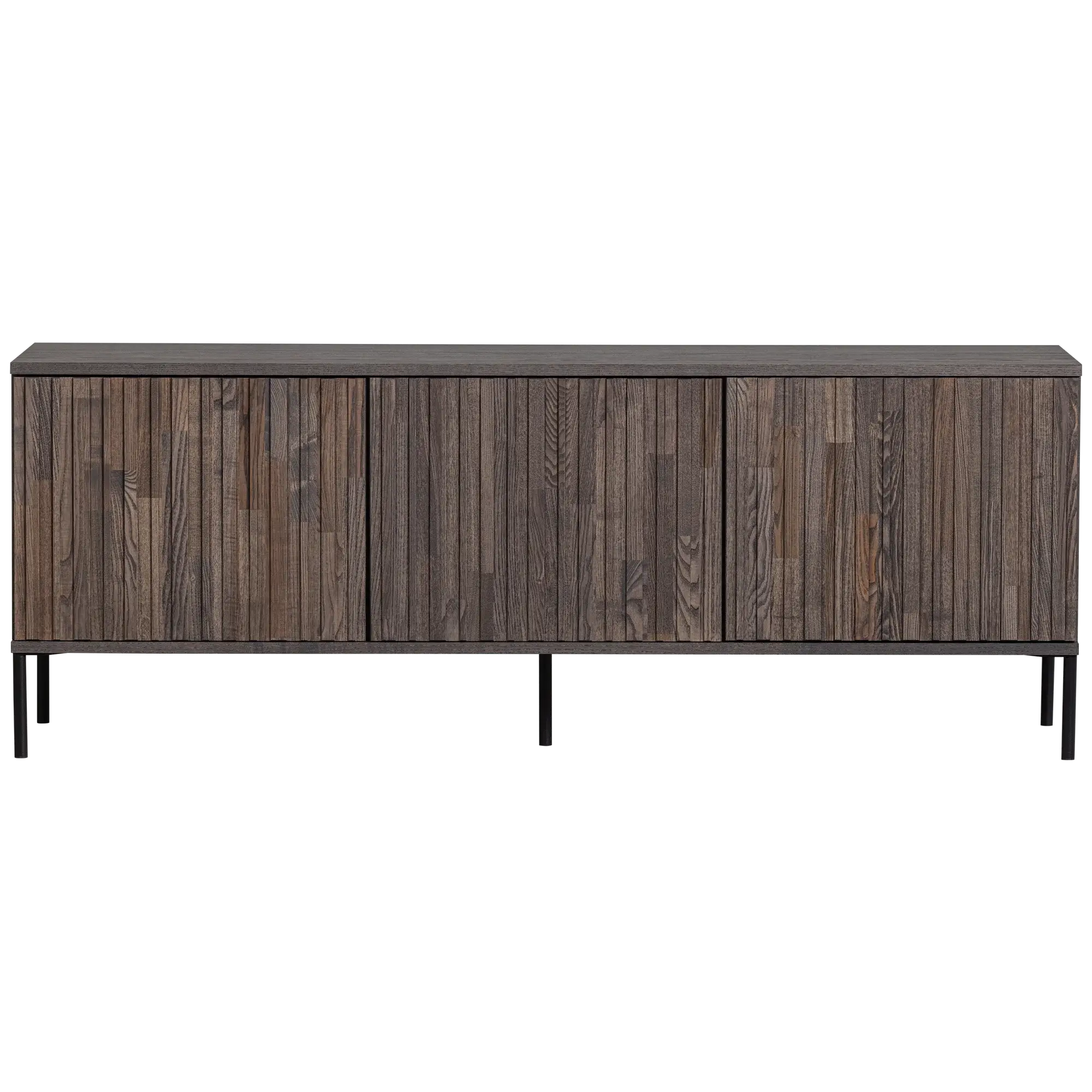 meuble tv gravure - l 150 x h 56 cm - bois de frêne espresso 1 meuble tv gravure 150 cm frêne espresso