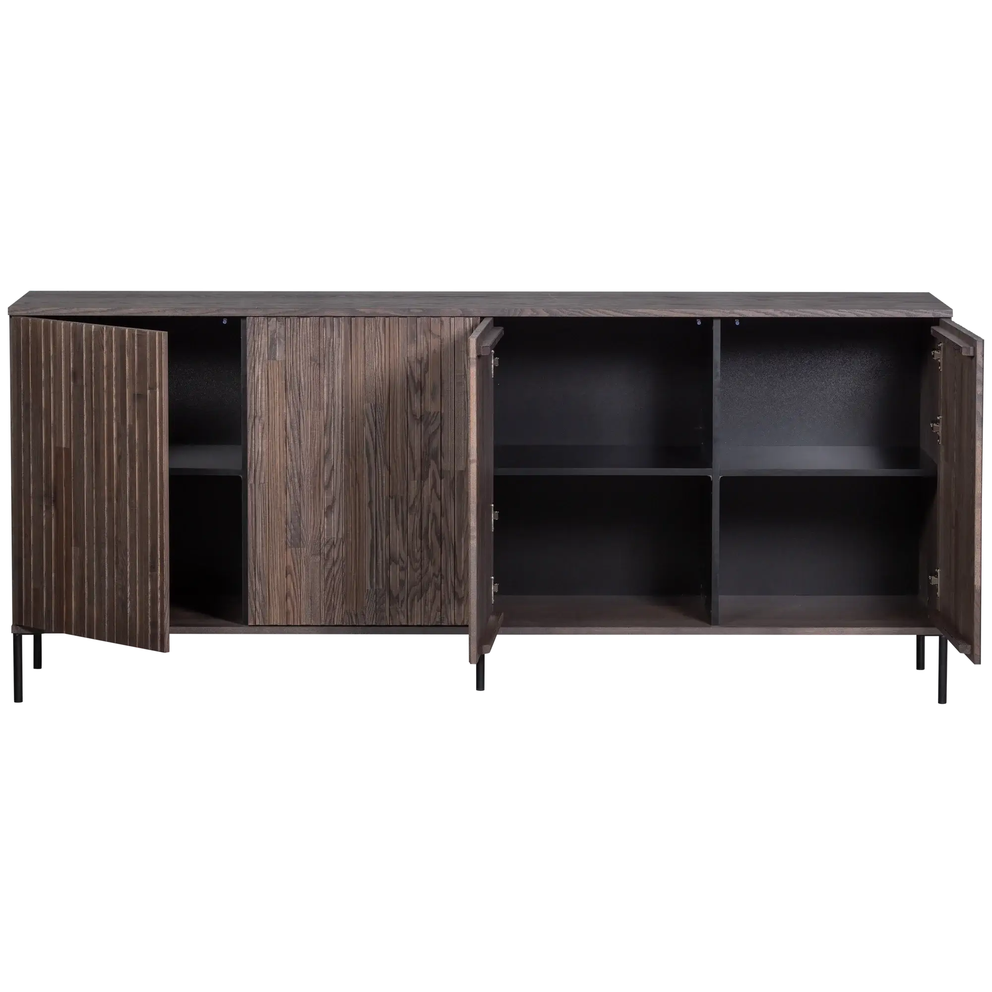 buffet gravure - espresso - l 200 x h 85 cm 4 buffet gravure - espresso - l 200 x h 85 cm – image 4