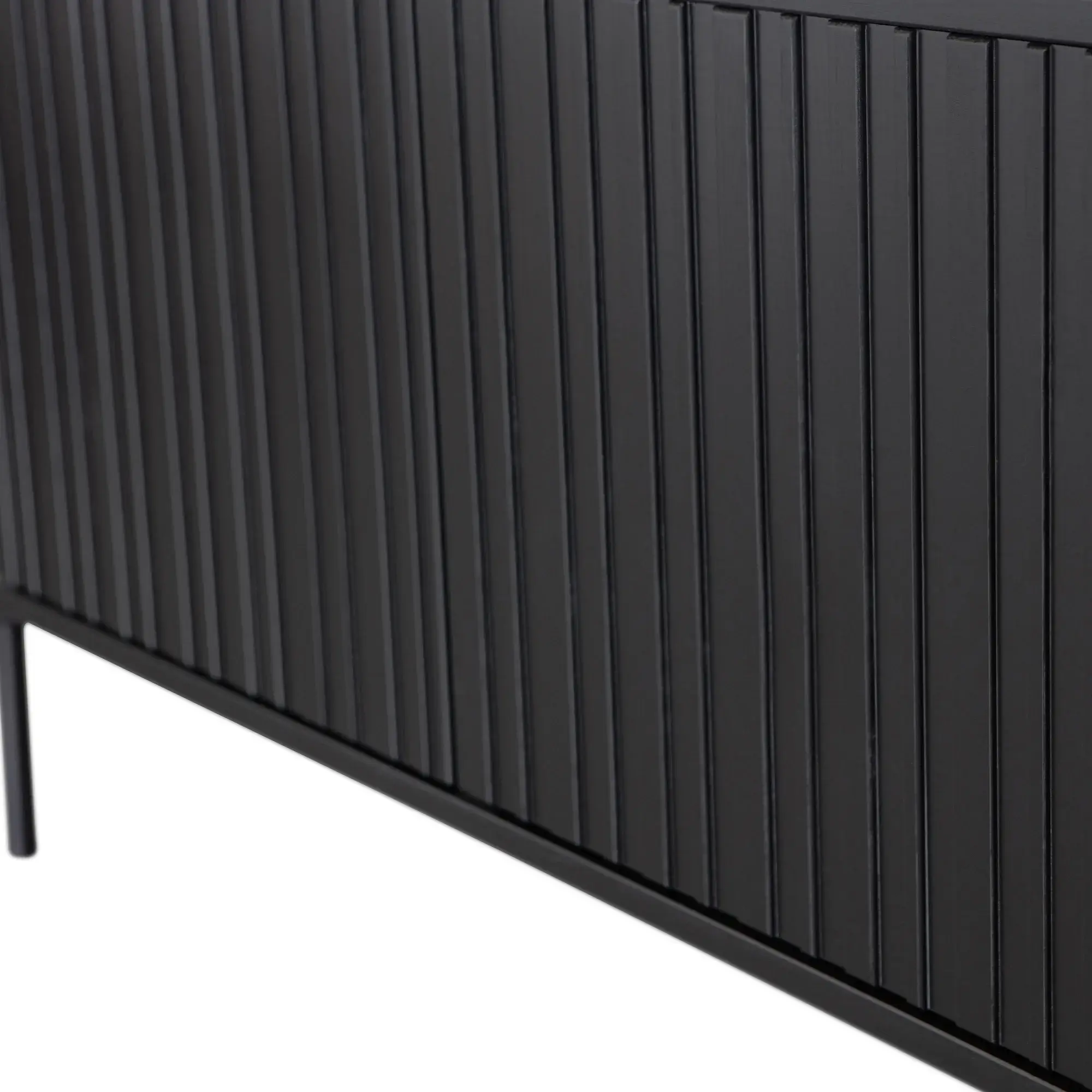 meuble tv gravure - 150 x h 56 cm - bois de pin noir 5 meuble tv gravure - 150 x h 56 cm - bois de pin noir – image 5