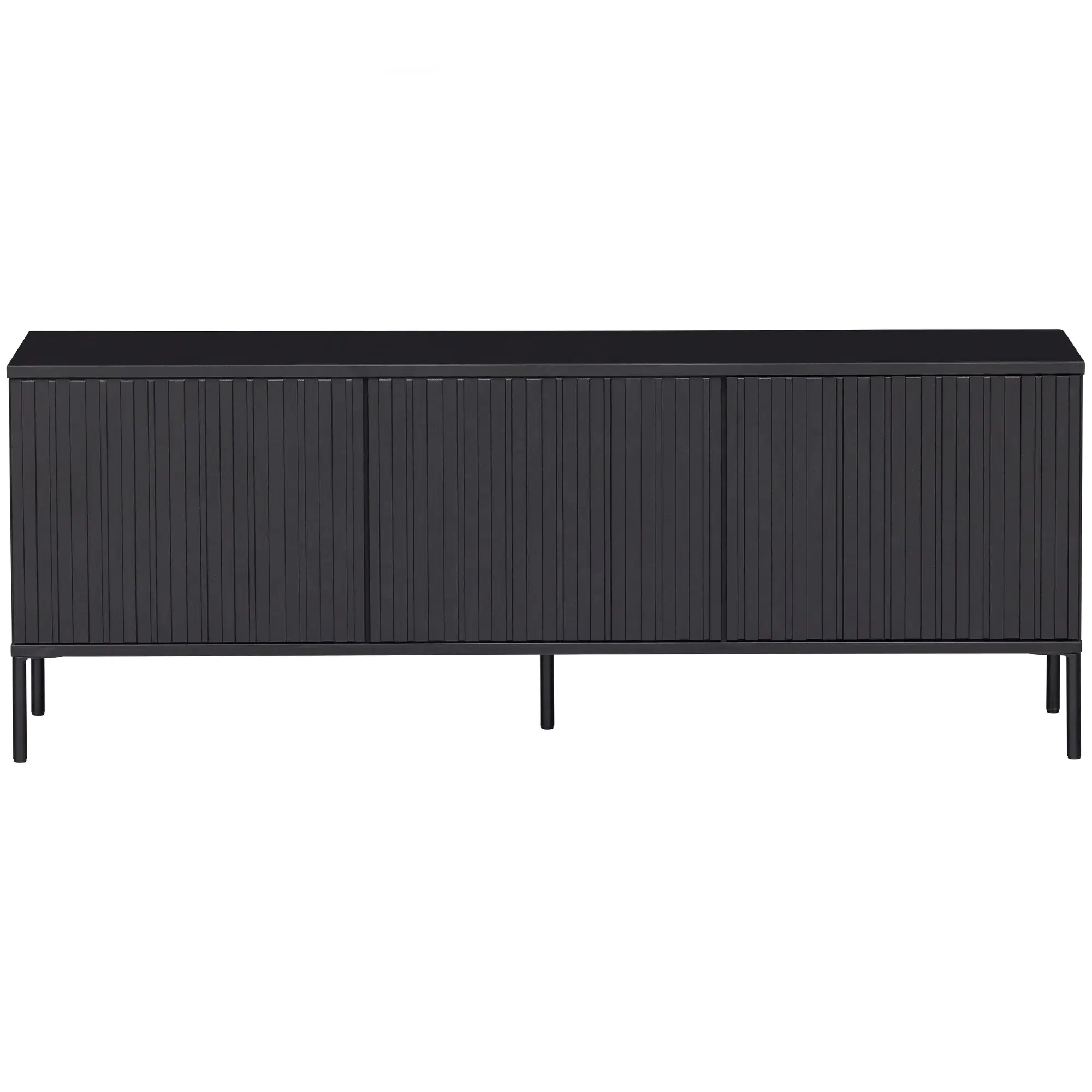 meuble tv gravure - 150 x h 56 cm - bois de pin noir 7 meuble tv gravure - 150 x h 56 cm - bois de pin noir – image 7