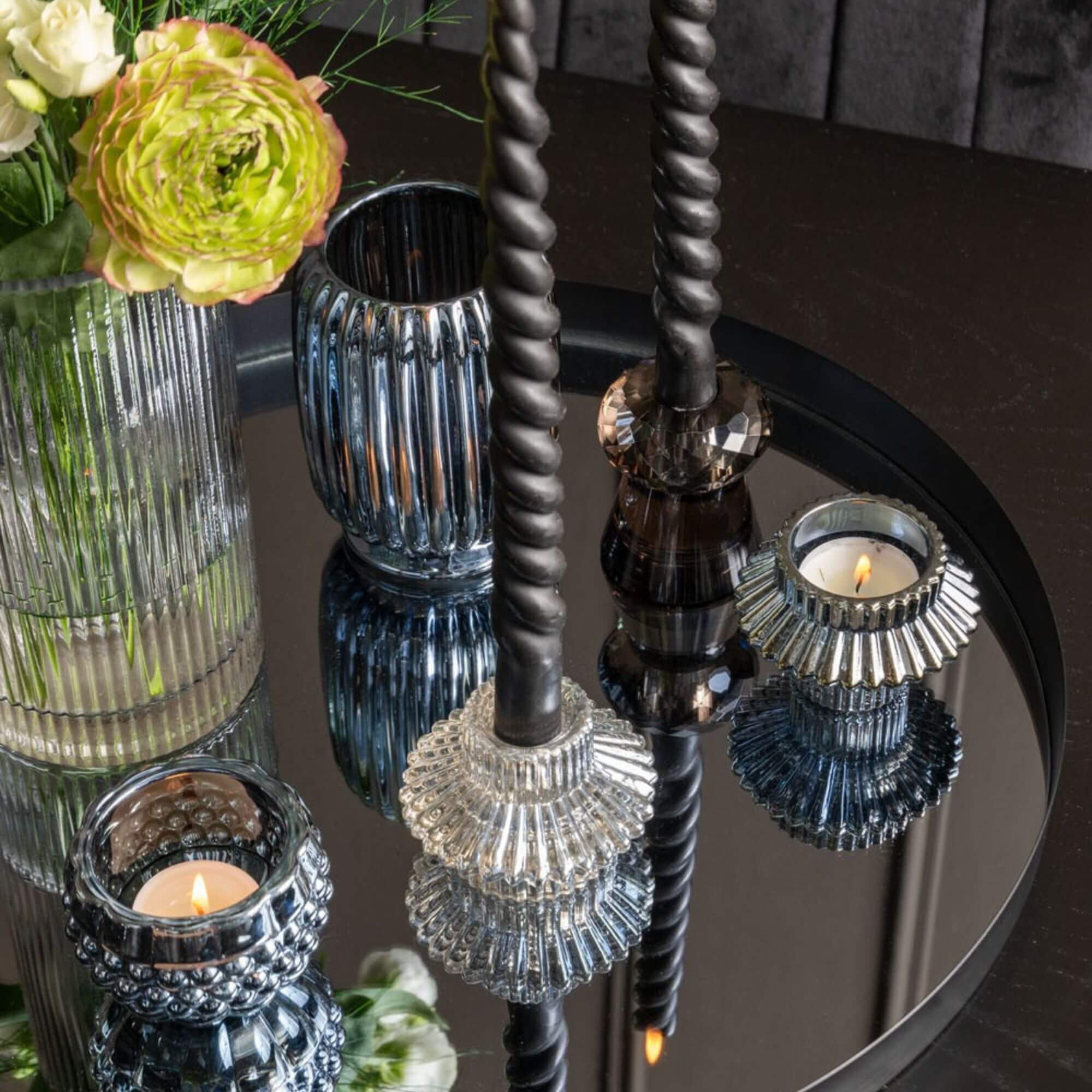 bougeoir crystal art duo - s - amber 3 bougeoir crystal art duo - s - amber – image 3