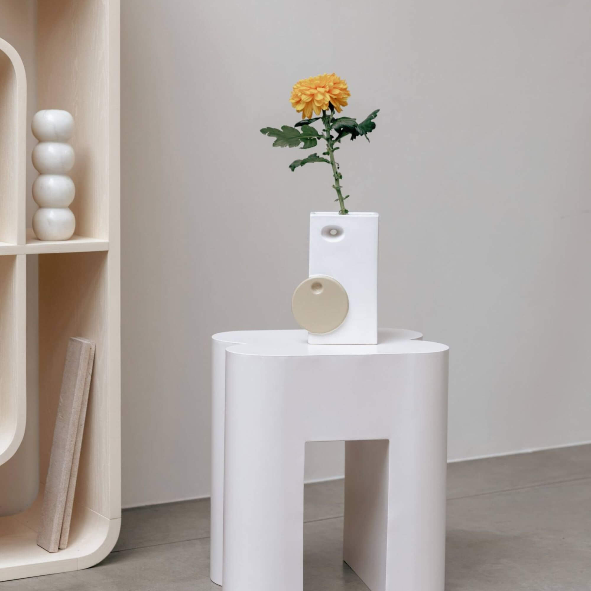 bougeoir rome - marbre blanc 4 bougeoir rome - marbre blanc – image 4