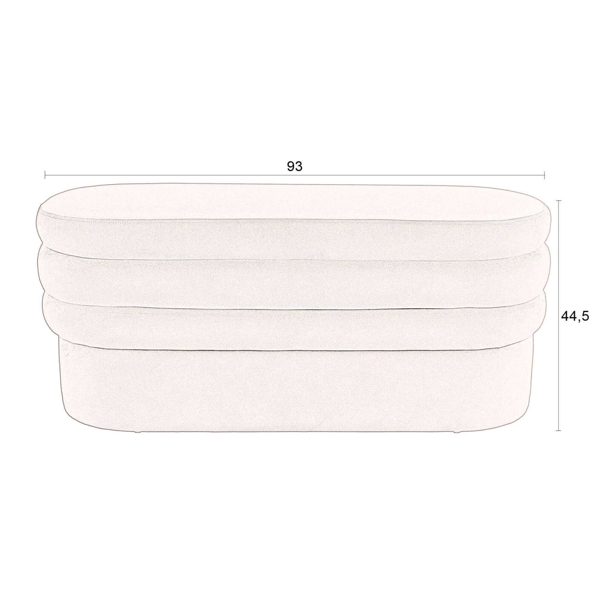 banc aditi - l 92 x h 44,5 cm 6 banc aditi - l 92 x h 44,5 cm – image 6