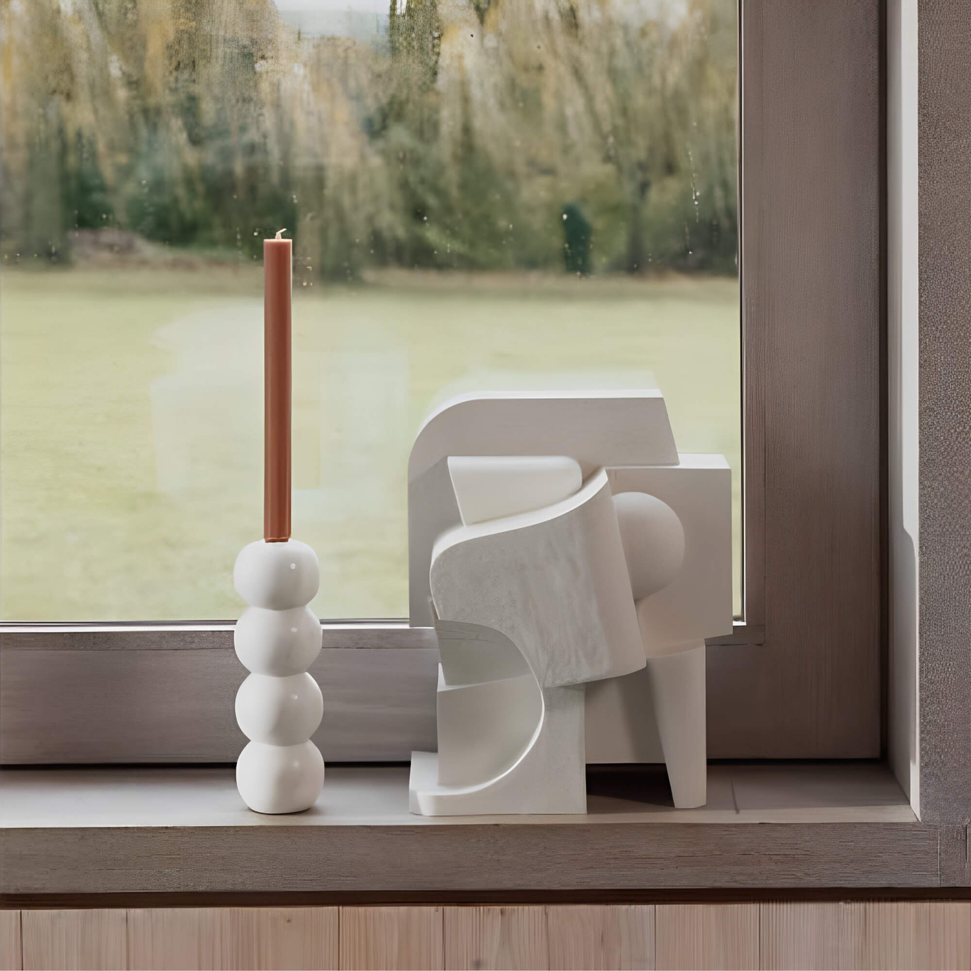 bougeoir rome - marbre blanc 7 bougeoir rome - marbre blanc – image 7