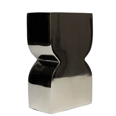 vase cones - l - silver