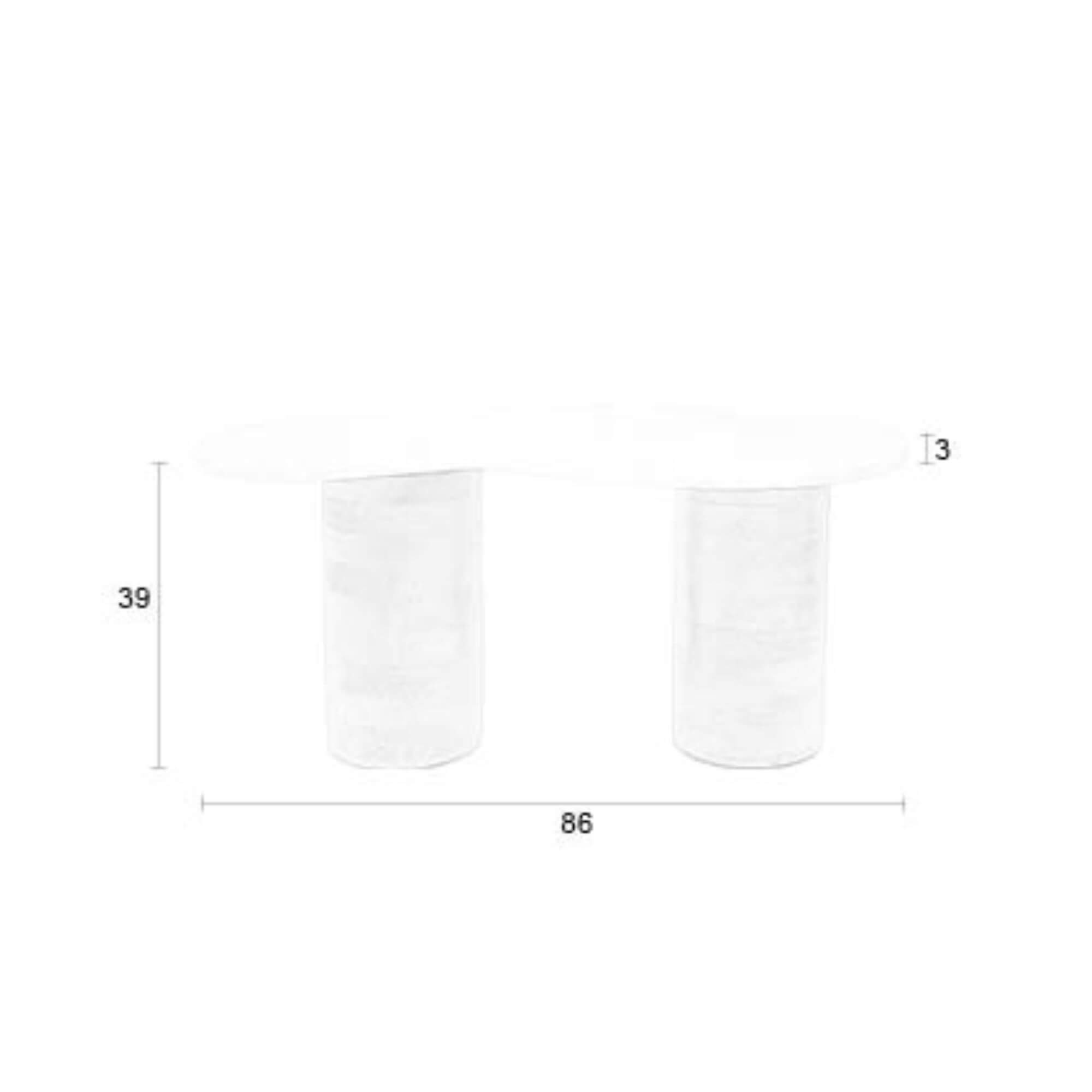 table basse peli - l 86 x h 39 cm 10 table basse peli - l 86 x h 39 cm – image 10