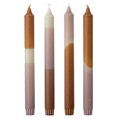 Set de 4 Bougies Dip Dye - Violet