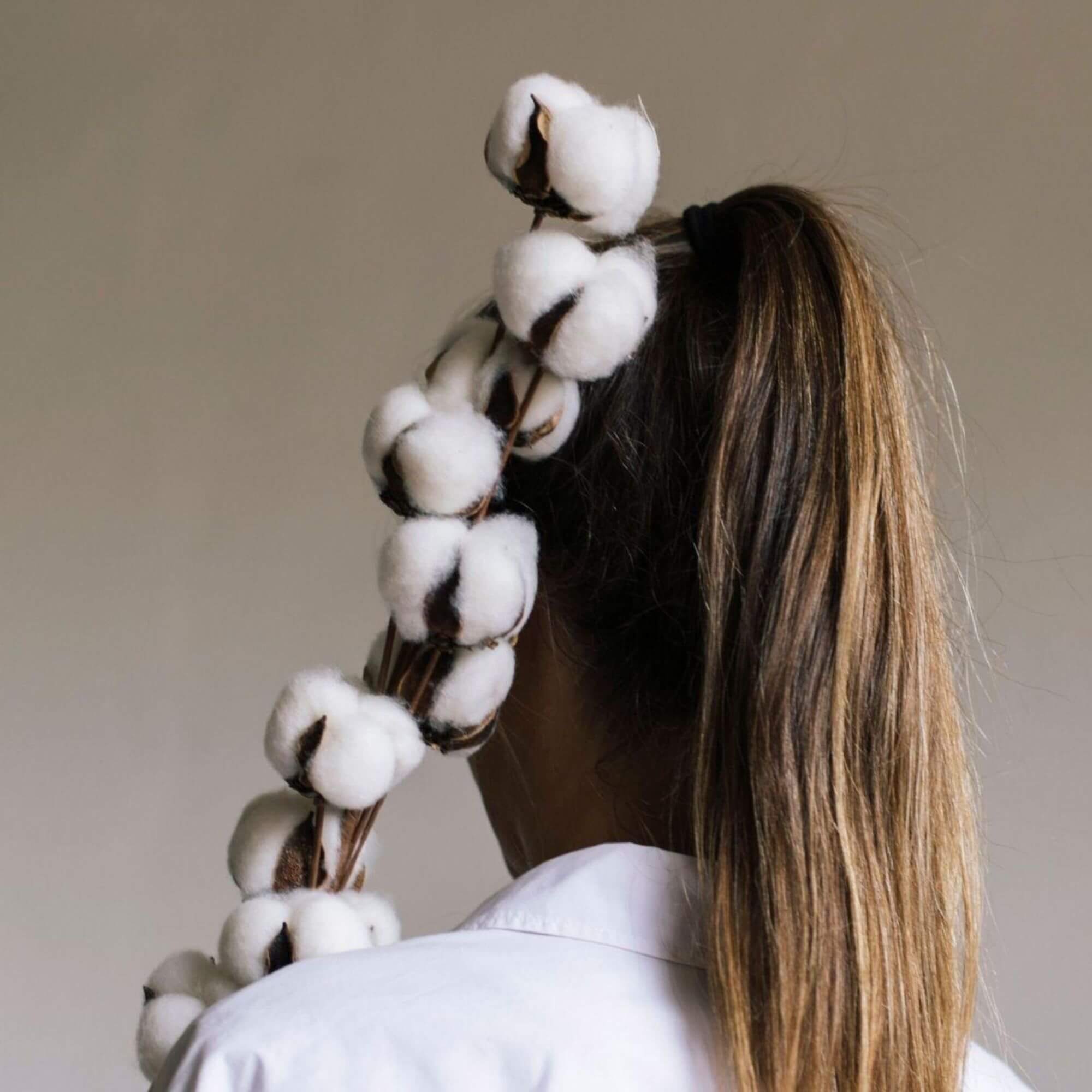 branche coton - h 70 cm 2 branche coton - h 70 cm – image 2