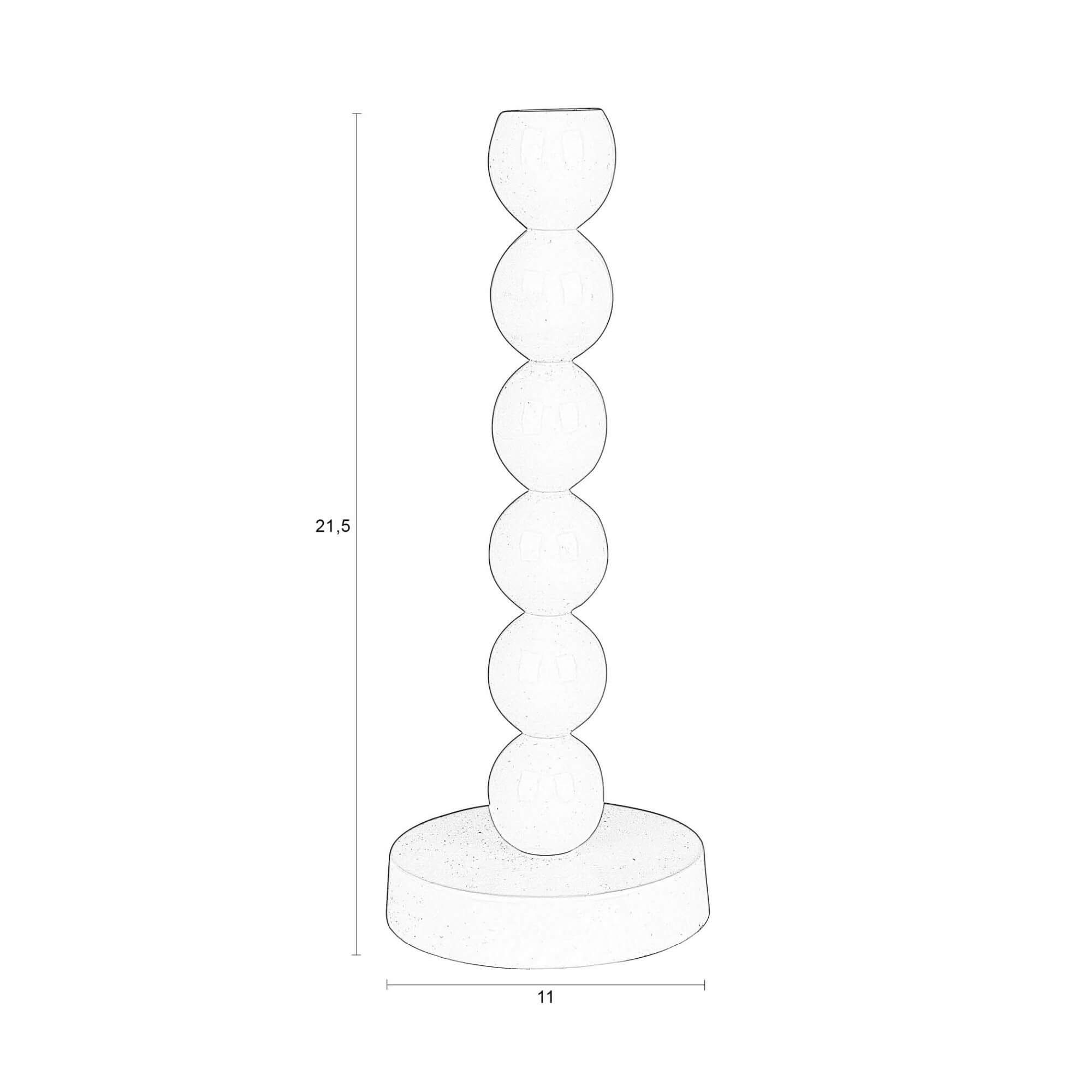 bougeoir bubbles - ivoire - ø 10 x h 26 cm 5 bougeoir bubbles - ivoire - ø 10 x h 26 cm – image 5