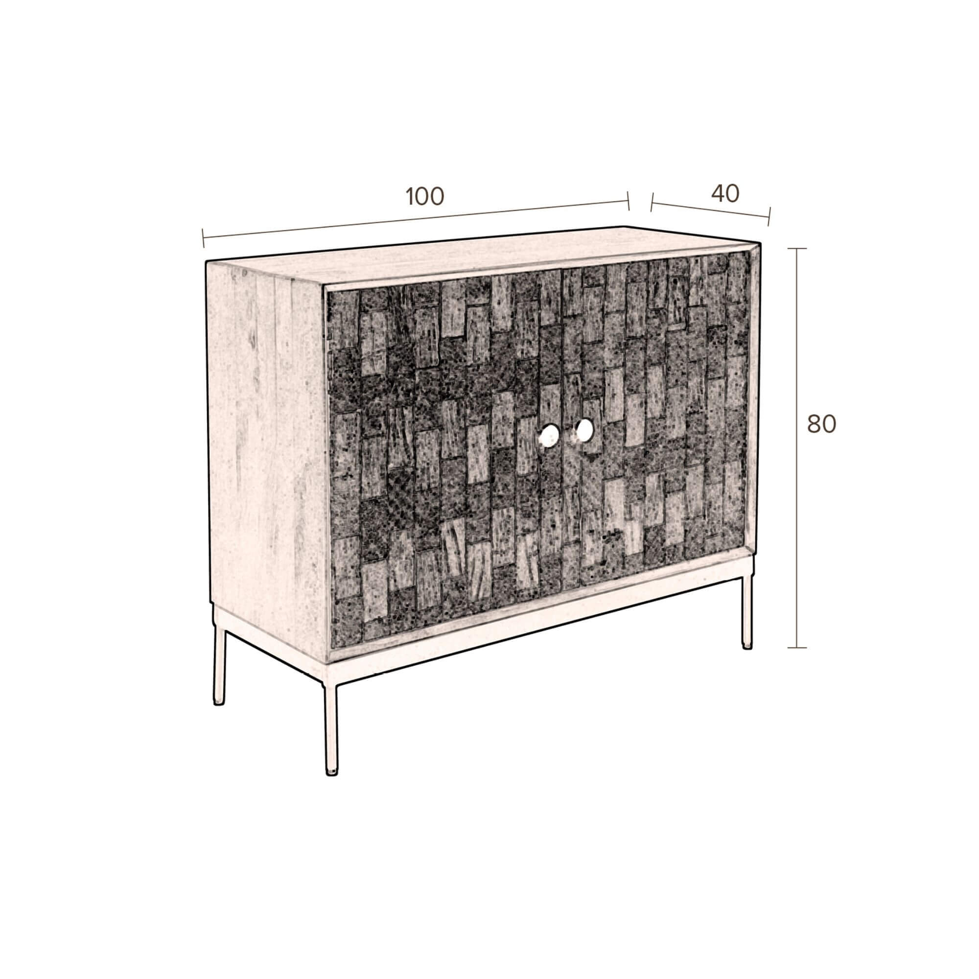 cabinet chisel - l 100 x h 80 cm 13 cabinet chisel - l 100 x h 80 cm – image 13