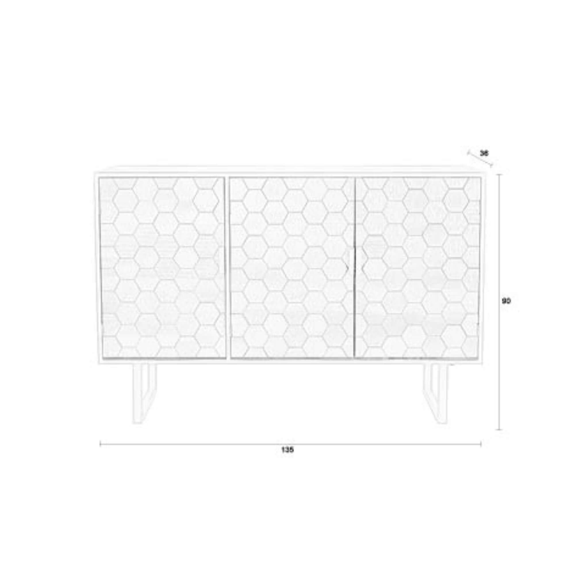 buffet linc haut - l 135 x h 90 cm 7 buffet linc haut - l 135 x h 90 cm – image 7
