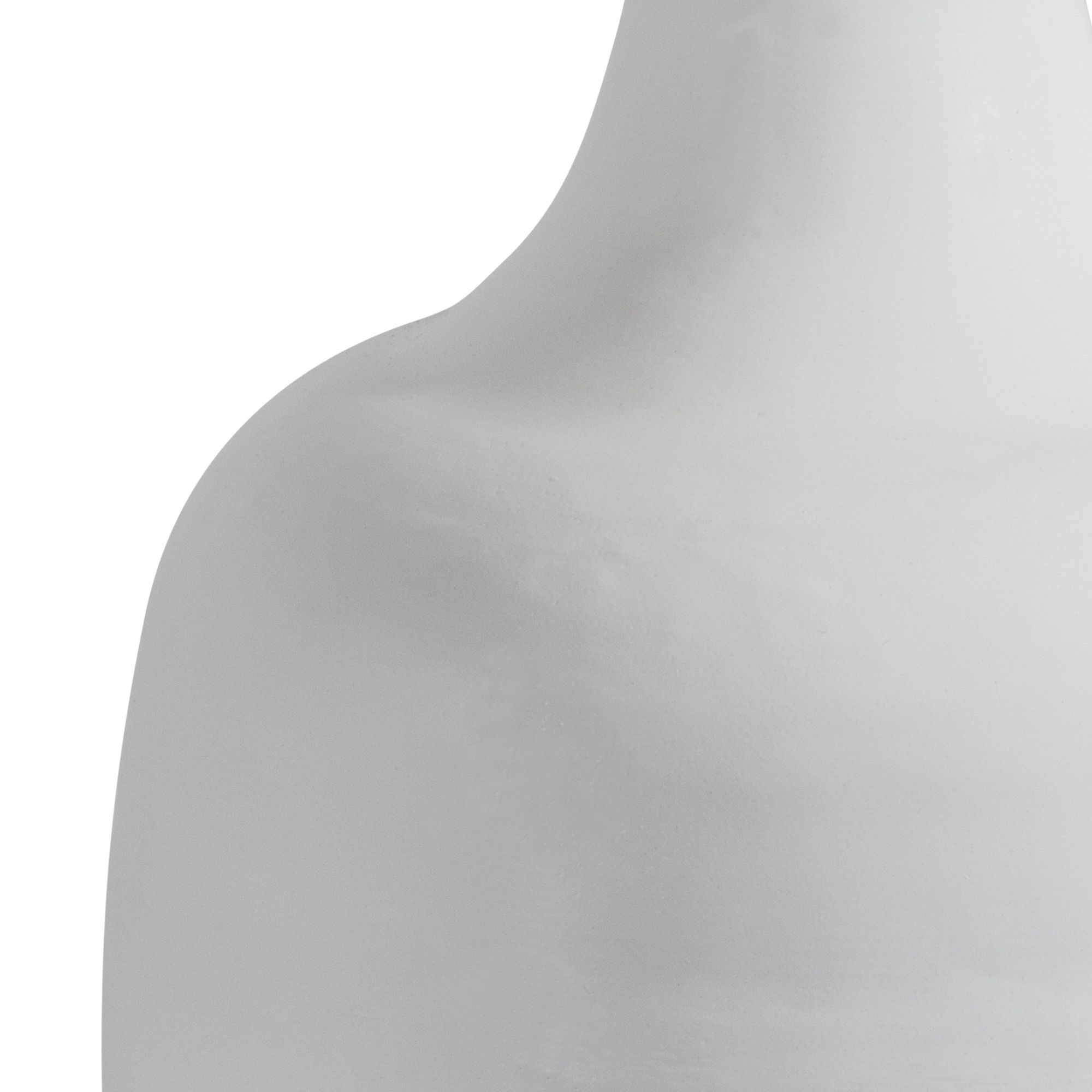 vase closer - ø 24 x h 38 cm 3 vase décoratif conique en métal gris foncé, idéal pour une touche minimaliste et élégante dans votre décoration.