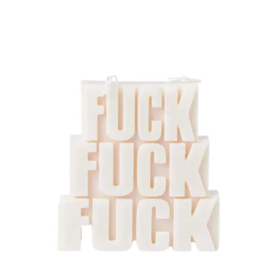 Bougie F*CK - Bio - L 14 x H 14 cm