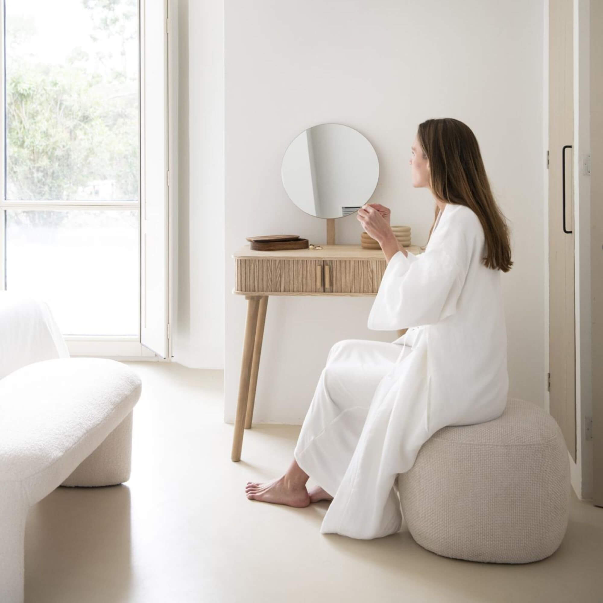 coiffeuse lily - frêne/pin - l 70 x h 126 cm 2 coiffeuse lily - frêne/pin - l 70 x h 126 cm – image 2