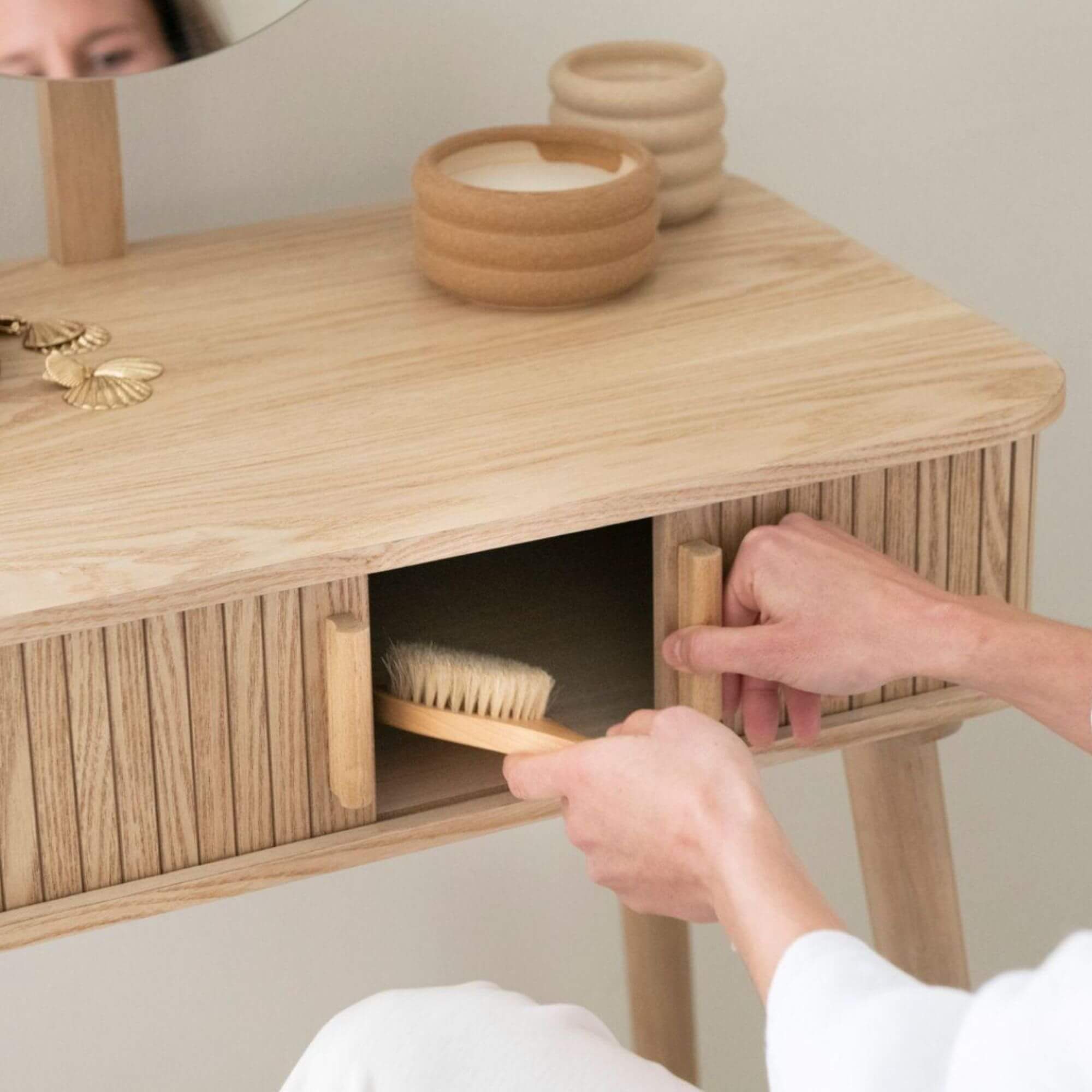 coiffeuse lily - frêne/pin - l 70 x h 126 cm 7 coiffeuse lily - frêne/pin - l 70 x h 126 cm – image 7