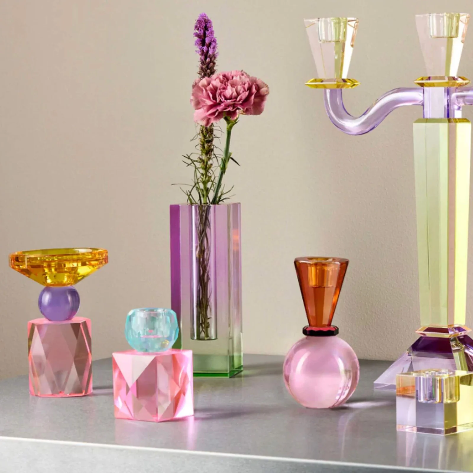 vase cristal - rainbow - h 17,5 cm 2 vase cristal - rainbow - h 17,5 cm – image 2