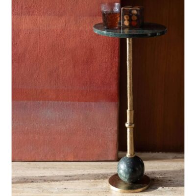 Table d'appoint Everest verte - Ø 25 x H 60 cm