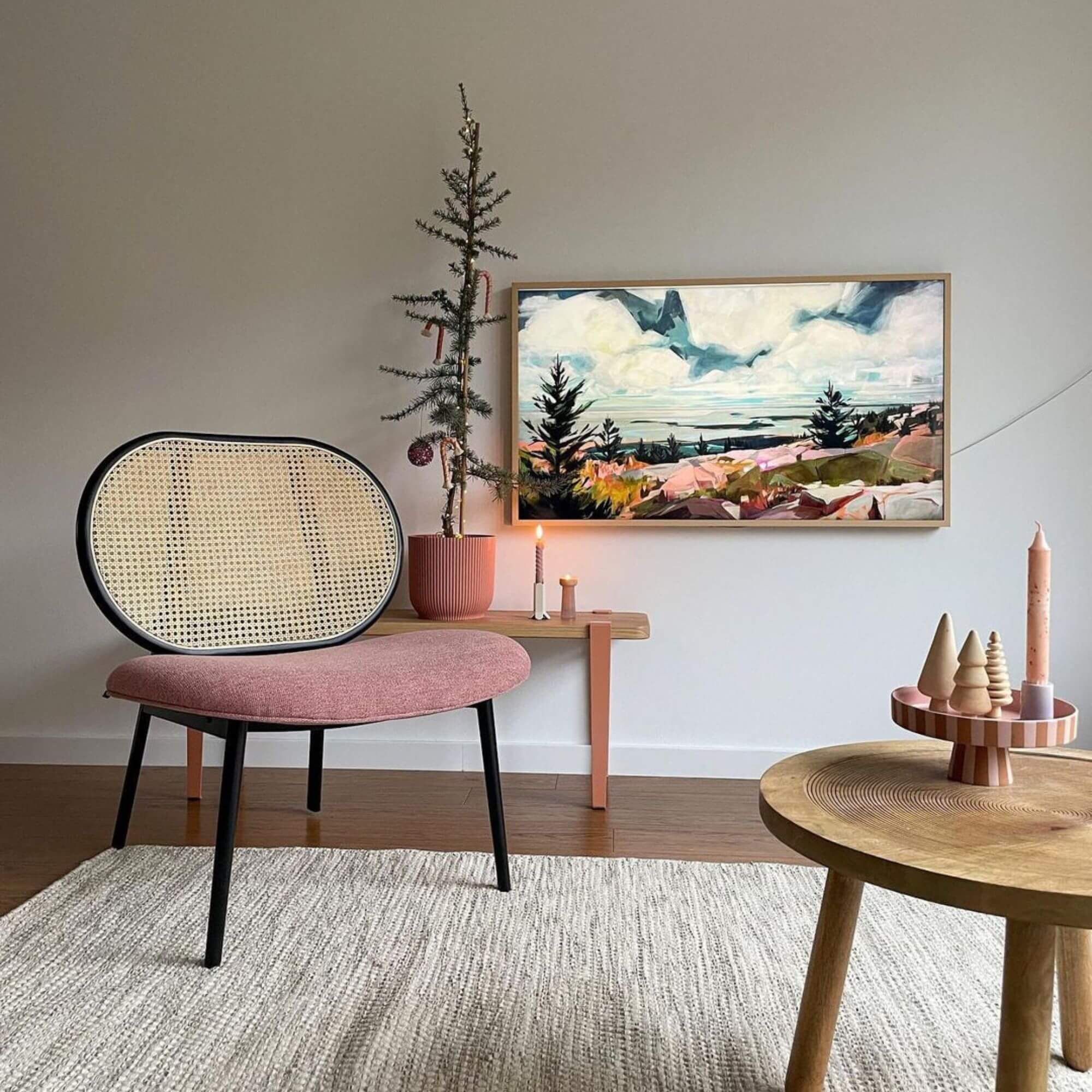 fauteuil lounge spike - cannage/rose 7 fauteuil lounge spike - cannage/rose – image 7