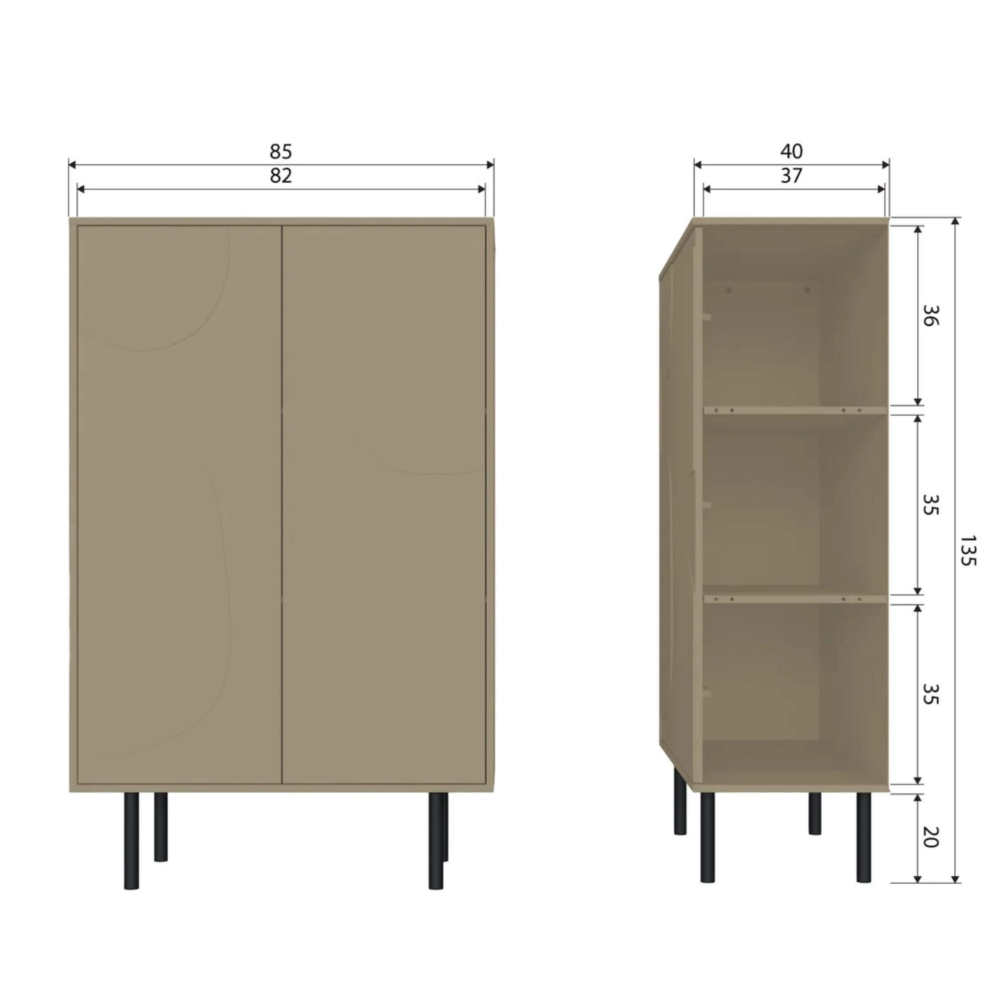 cabinet cadiz - h 135 x l 85 cm 11 cabinet cadiz - h 135 x l 85 cm – image 11