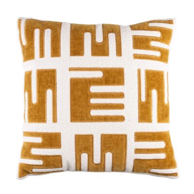 Coussin Clyde - Moutarde - 42 x 42 cm