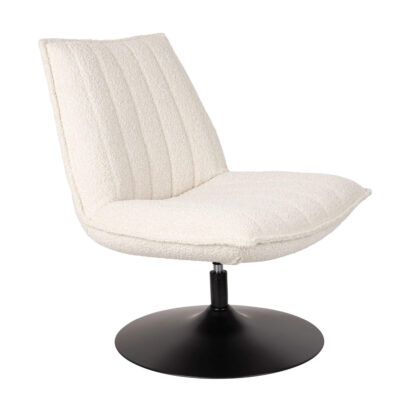 Fauteuil Lounge Jax - Pivotant - Off-White