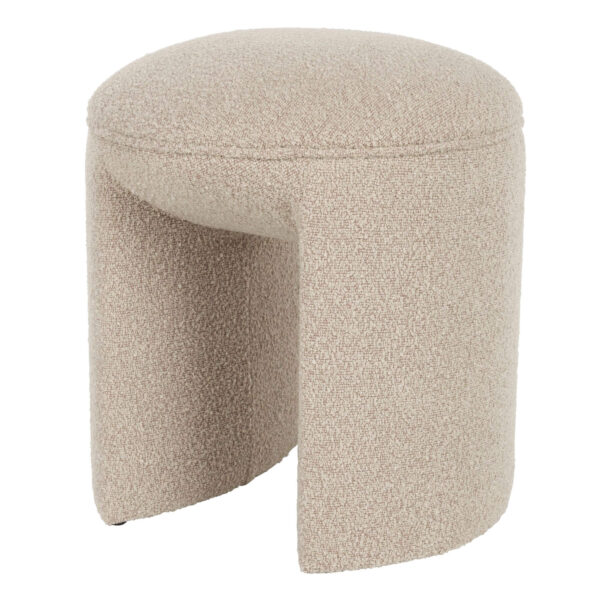 pouf noxx - taupe - ø 42 x h 46 cm