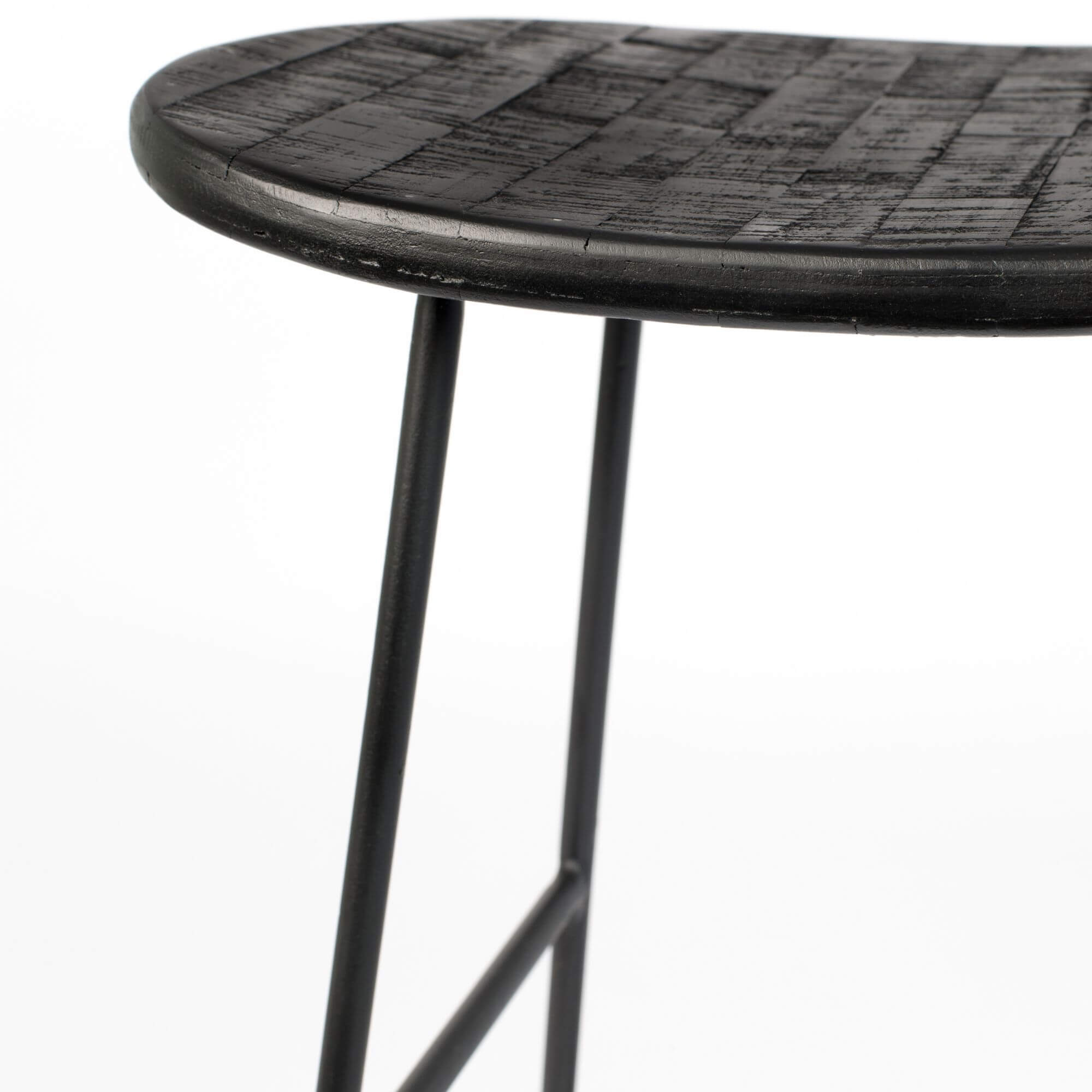 tabouret de comptoir tangle - noir - h 65 cm 5 tabouret de comptoir tangle - noir - h 65 cm – image 5