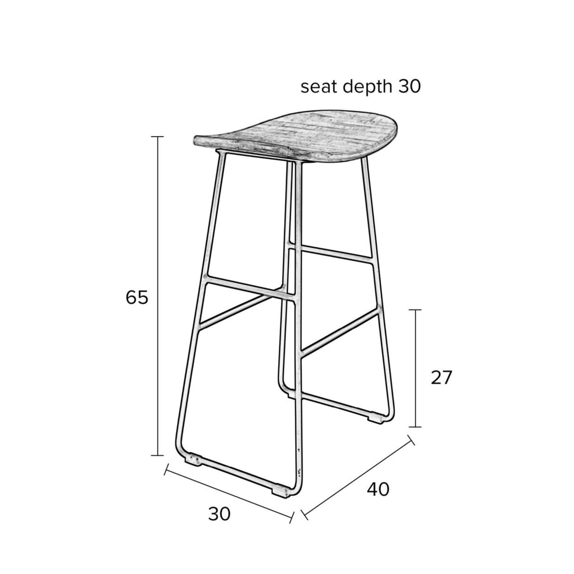 tabouret de comptoir tangle - h 65 cm 8 tabouret de comptoir tangle - h 65 cm – image 8