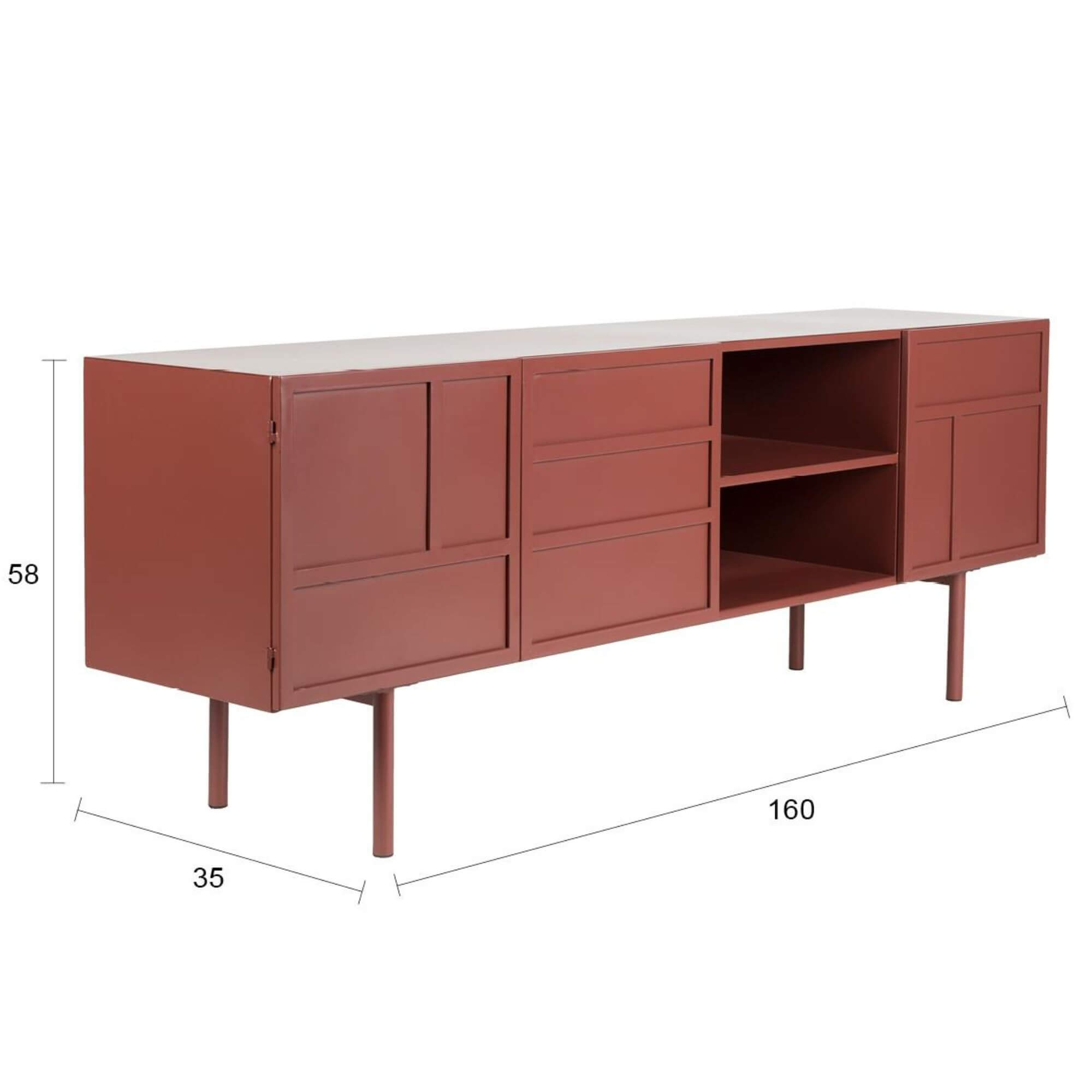 meuble tv/buffet davis - l 160 x h 58 cm 8 meuble tv/buffet davis - l 160 x h 58 cm – image 8