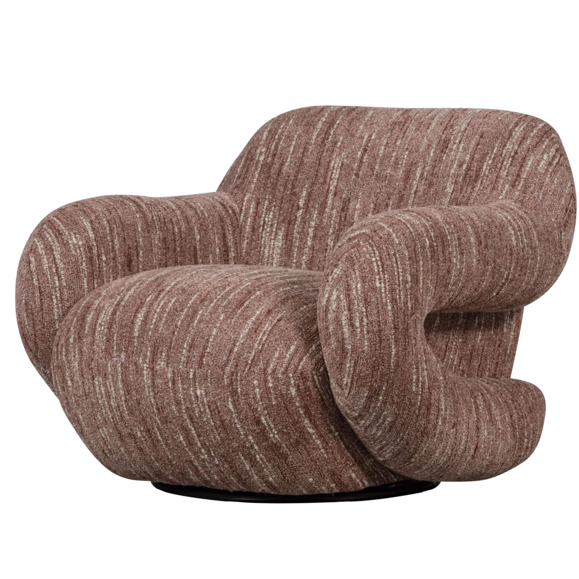 fauteuil lounge folke - pivotant - blush 1 fauteuil lounge folke - pivotant - blush