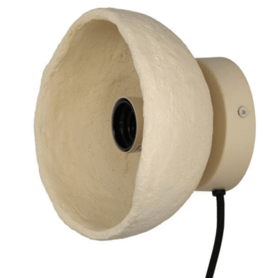 Applique murale Point - Ø 19 x P 14 cm - Beige