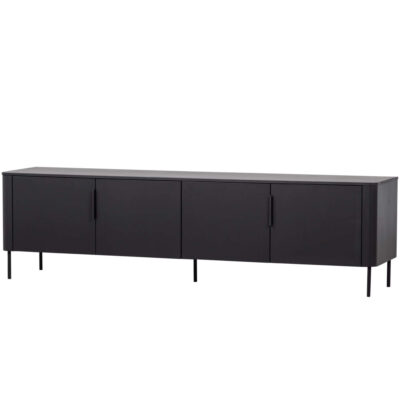 home 34 meuble tv gunnar - l 200 x h 56 cm - noir