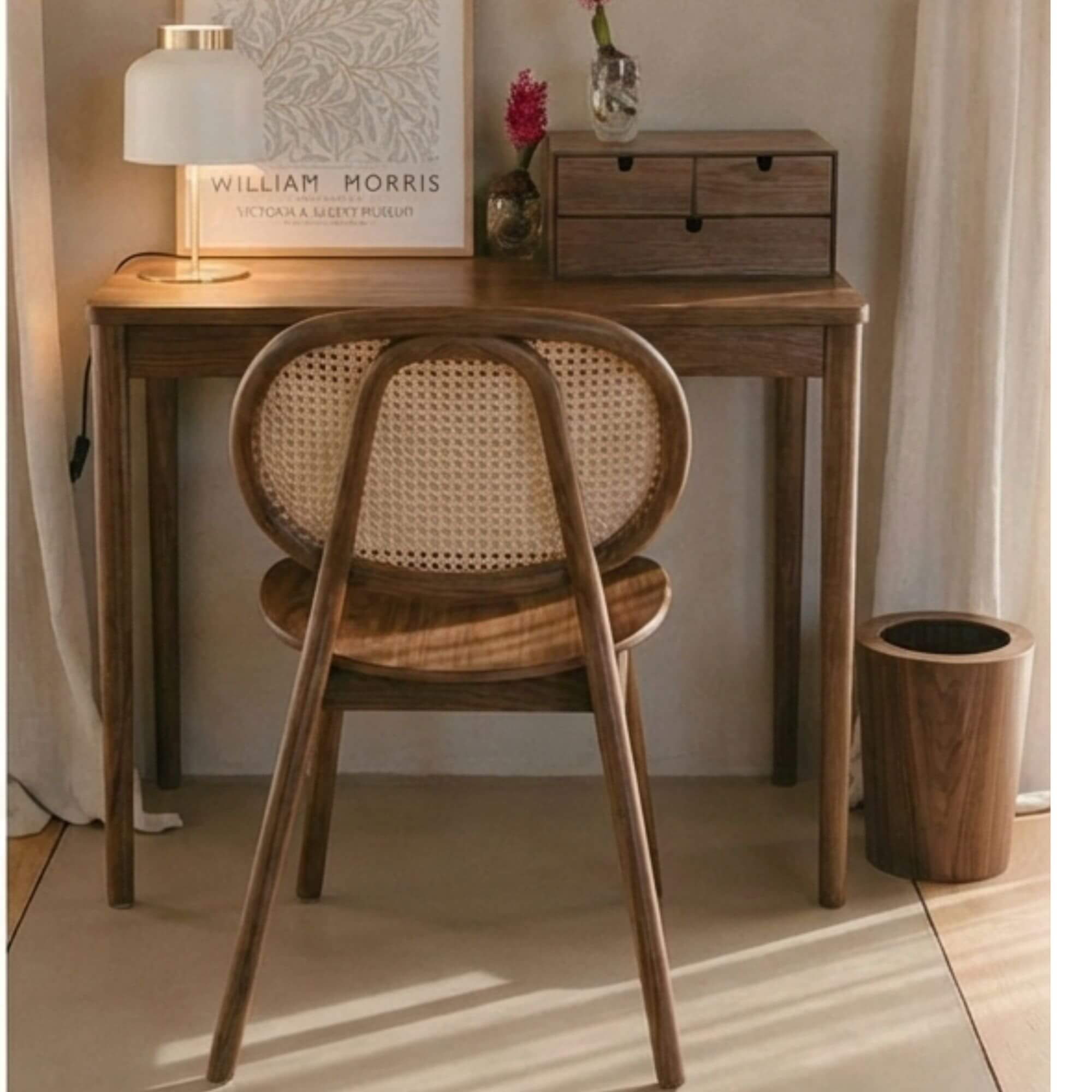 corbeille round - noyer - h 30,5 x ø 23,5 cm 4 corbeille round - noyer - h 30,5 x ø 23,5 cm – image 4