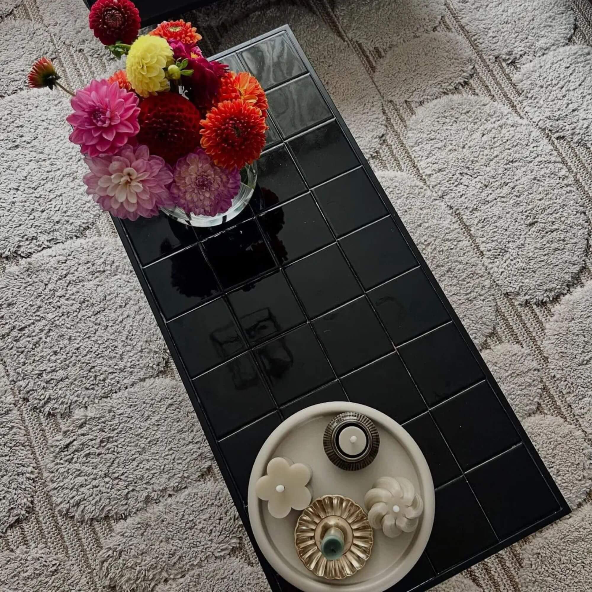 table basse glazed - noir - l 93 x h 36 cm 2 table basse glazed - noir - l 93 x h 36 cm – image 2