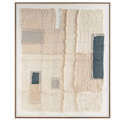 home 40 tableau chaux - 80 x 100 cm - fait main