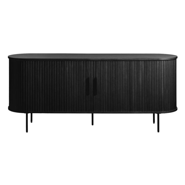 buffet nola – chêne noir & métal 180 cm