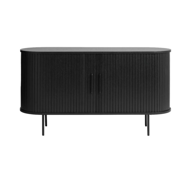 buffet nola - noir – l 140 × h 75 cm