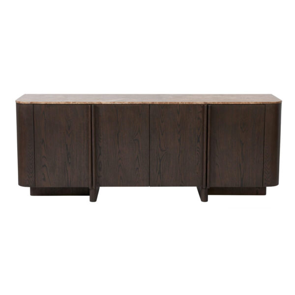 buffet acro - espresso/marbre – l 192 x h 75 cm