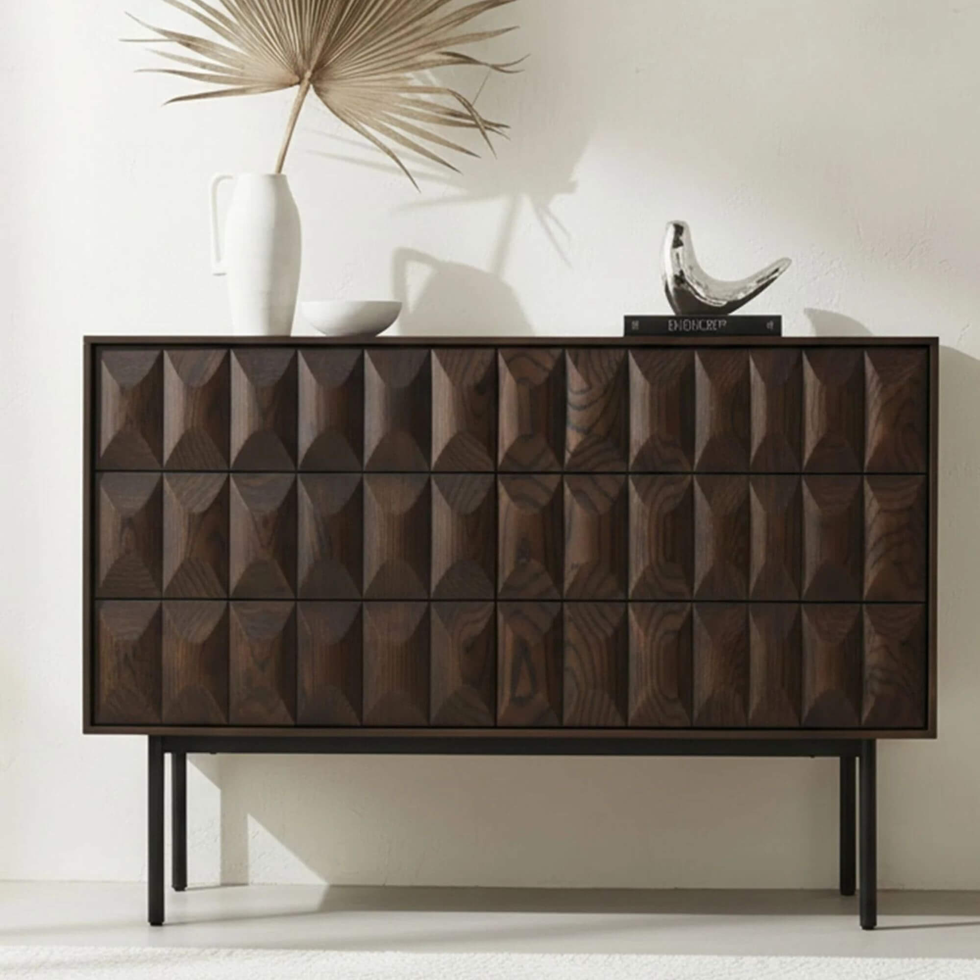 commode latina 2 portes – chêne foncé 4 commode latina 2 portes – chêne foncé – image 4