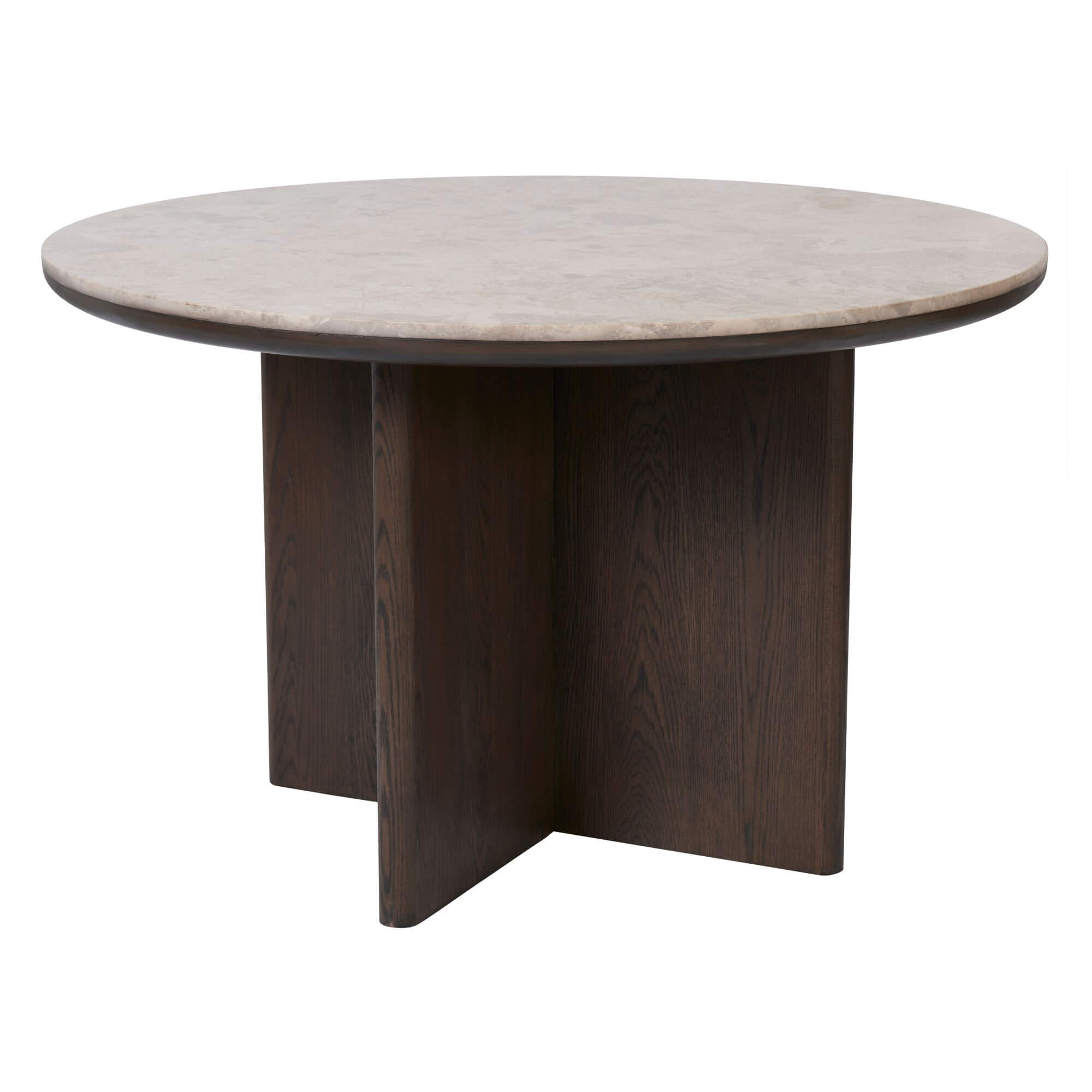 table à manger ritz en marbre et chêne – ø120 × h75 cm 1 table à manger ritz en marbre et chêne – ø120 × h75 cm