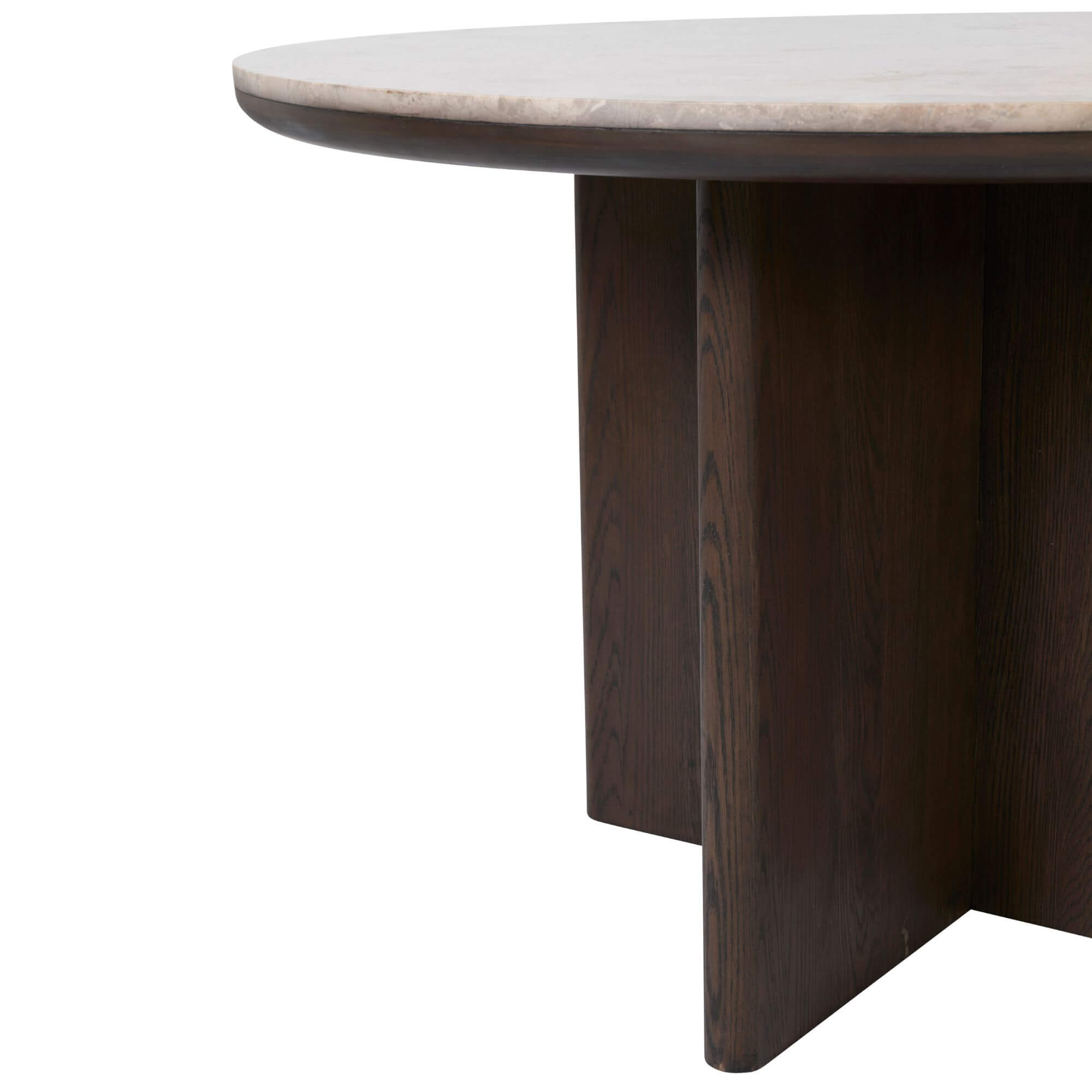 table à manger ritz en marbre et chêne – ø120 × h75 cm 5 table à manger ritz en marbre et chêne – ø120 × h75 cm – image 5