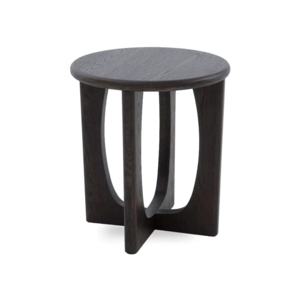 Table d’appoint Flow – Chêne espresso oil Ø45 cm