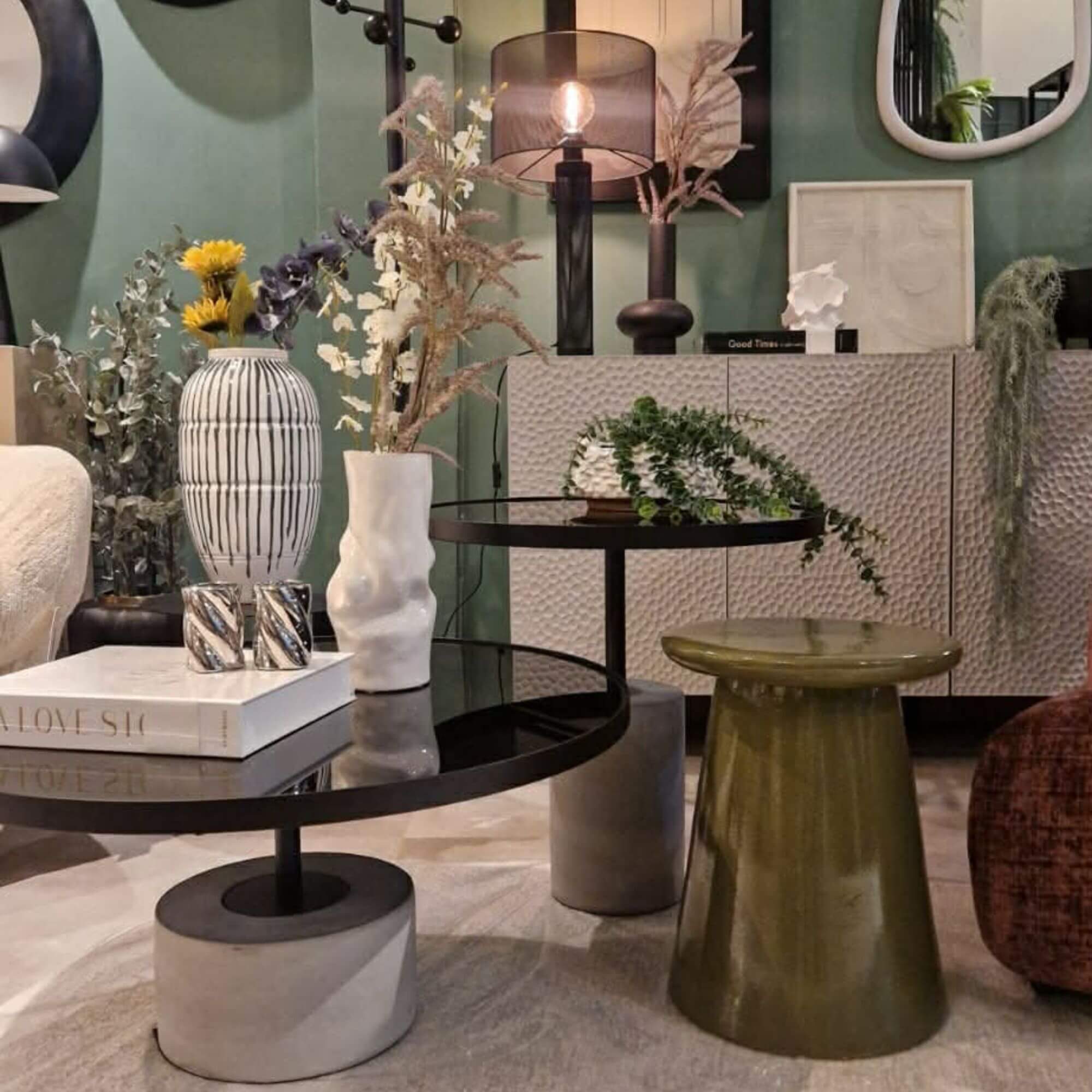 table basse charlotte - noir/béton - m 3 table basse charlotte - noir/béton - m – image 3