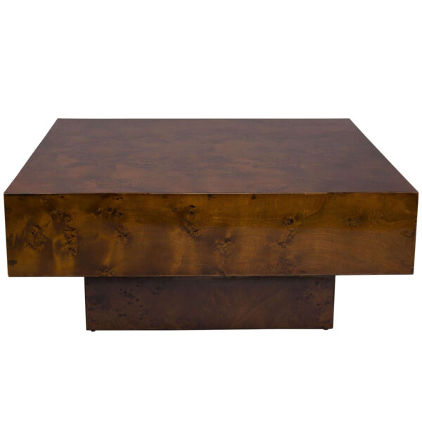 table basse quinn - noyer - l 90 x h 40 cm