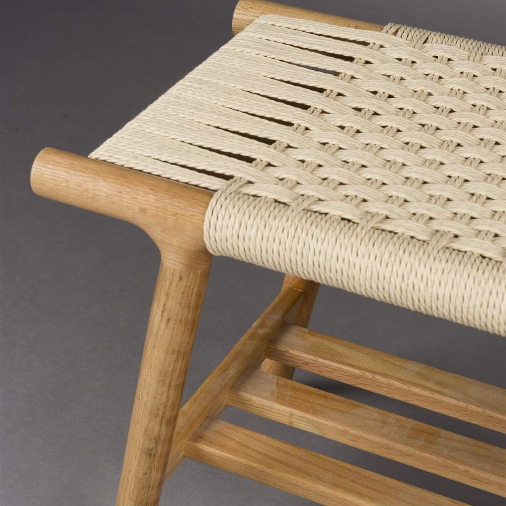 banc/tabouret kintaro - l 60 x h 43 cm - chêne 4 banc/tabouret kintaro - l 60 x h 43 cm - chêne – image 4