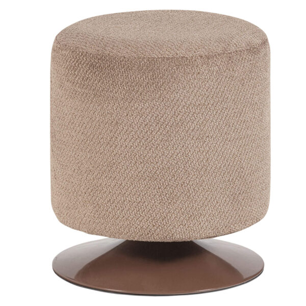home 20 pouf islen - ø 39 x h 47 cm - marron