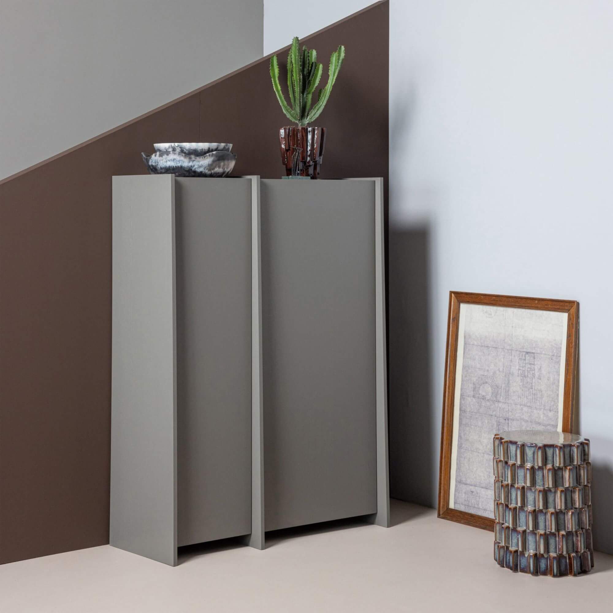 table d'appoint axu - ø 35 x h 45 cm - gris/bleu 5 table d'appoint axu - ø 35 x h 45 cm - gris/bleu – image 5