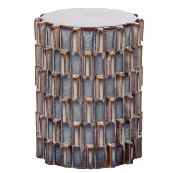 home 22 table d'appoint axu - ø 35 x h 45 cm - gris/bleu