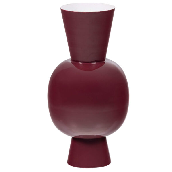 home 26 vase auri - ø 20 x h 38 cm - métal - wine
